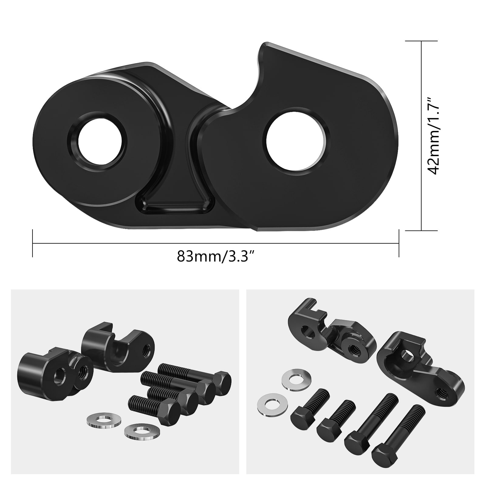 Shock Lift Bracket Rear Suspension Riser Kit For Harley Road King Electra Street Glide