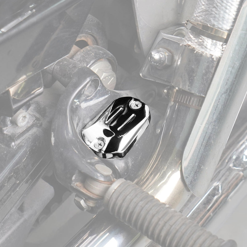 Chrome Rear Brake Reservoir Cap Cover For Harley Sportster 1200 Iron 883 XL