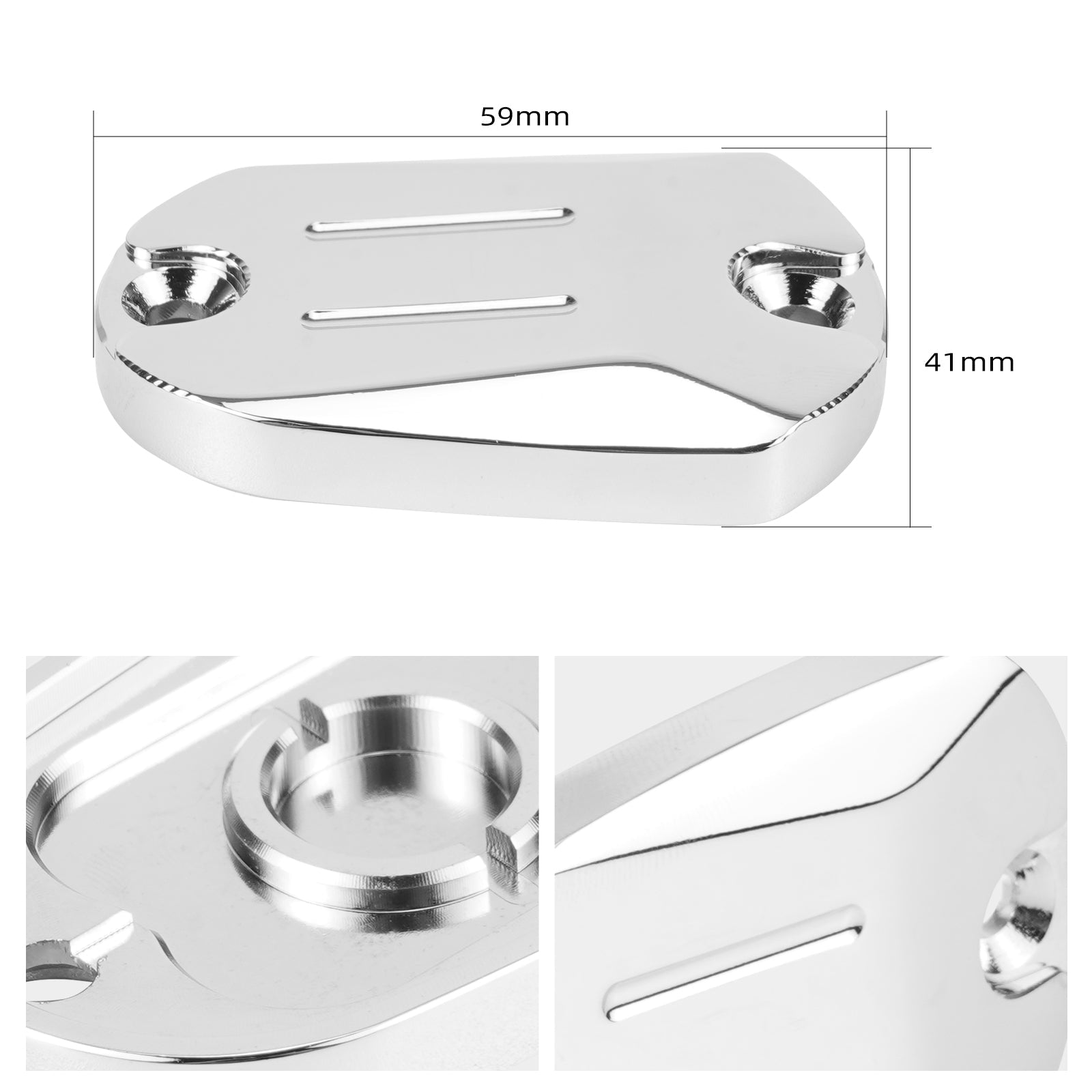 Chrome Rear Brake Reservoir Cap Cover For Harley Sportster 1200 Iron 883 XL