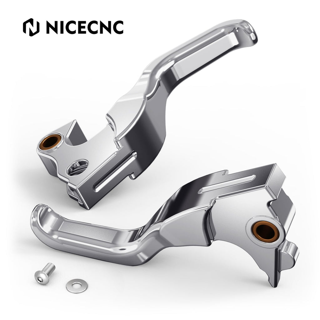 2-Finger Short Brake Clutch Levers For Harley Sportster 1200 48 XL Iron 883 XL883N