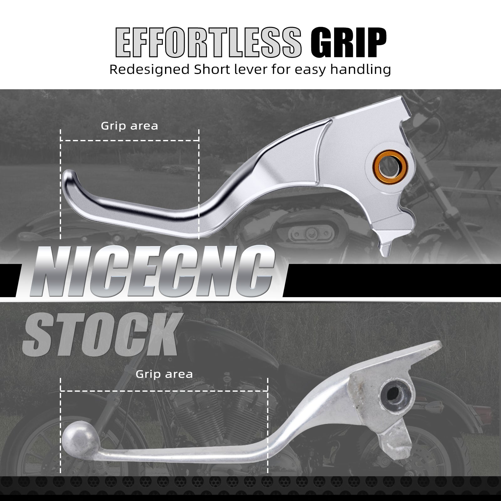 Chrome 2-Finger Short Brake Clutch Levers For Harley Sportster 1200 883 72 48 XL