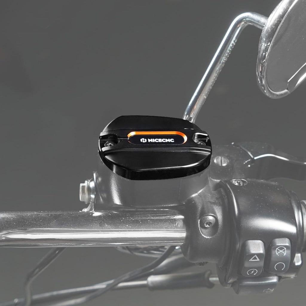 Front Brake Reservoir Master Cylinder Cover Cap For Harley Sportster 1200 883 48 72 XL