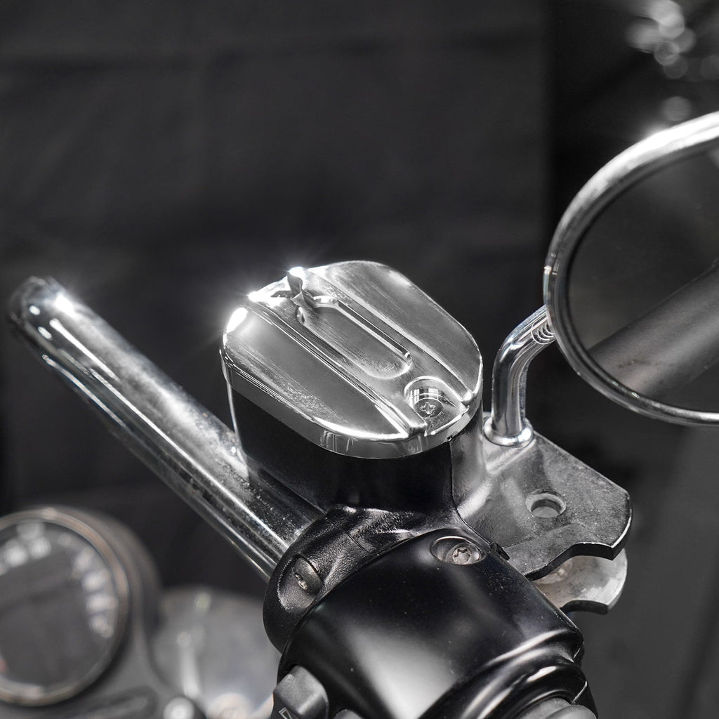 Chromed Front Brake Master Cylinder Cover For Harley Sportster 1200 Iron 883