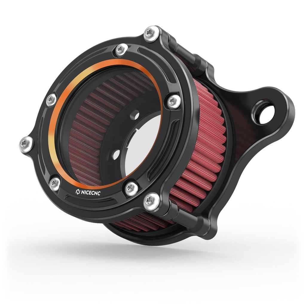 Full Clear Air Cleaner Intake Filter Kit For Harley Sportster 1200 48 XL Iron 883 XL883N