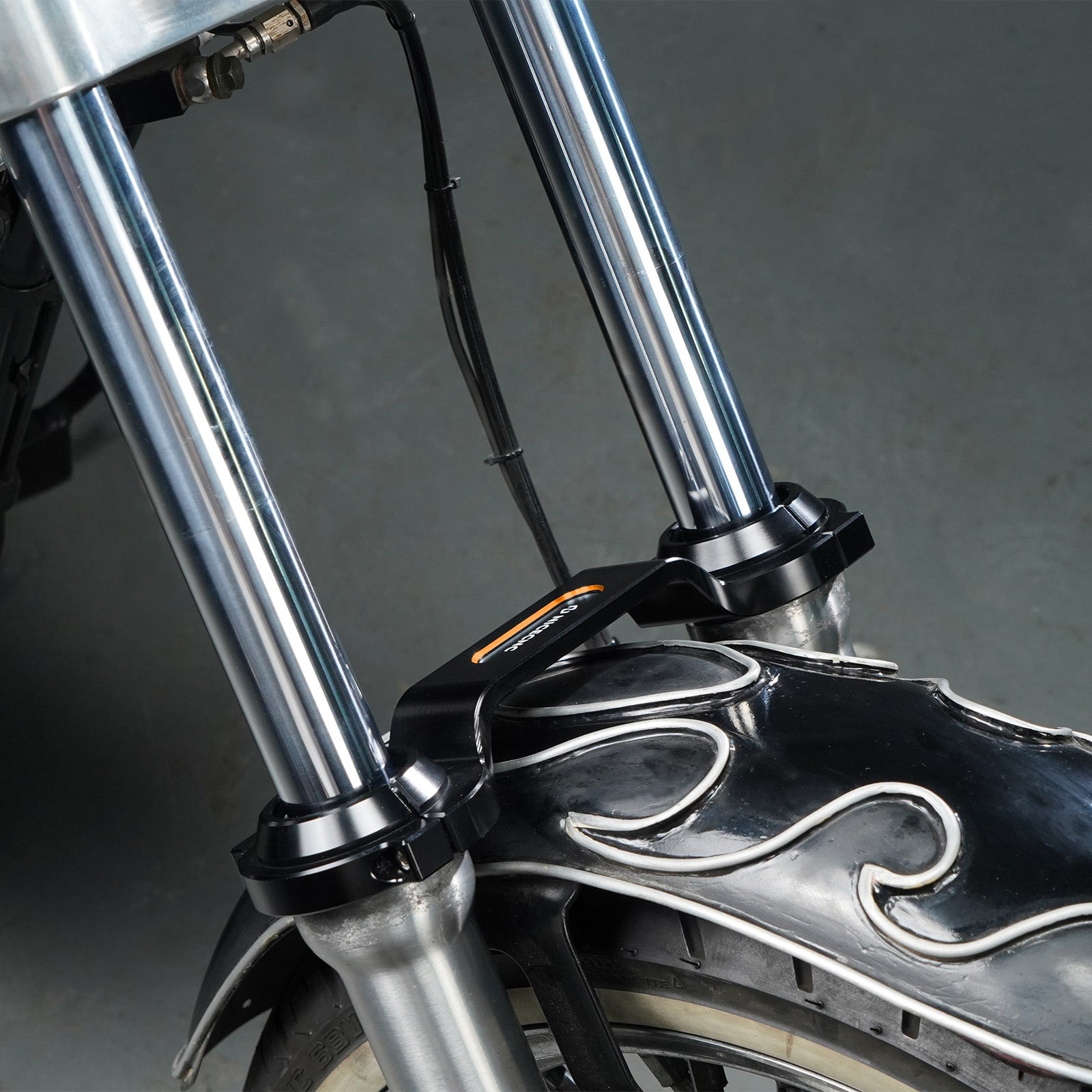 Front Method Fork Brace Stabilizer For Harley Dyna Low Rider Super Glide Wide Glide
