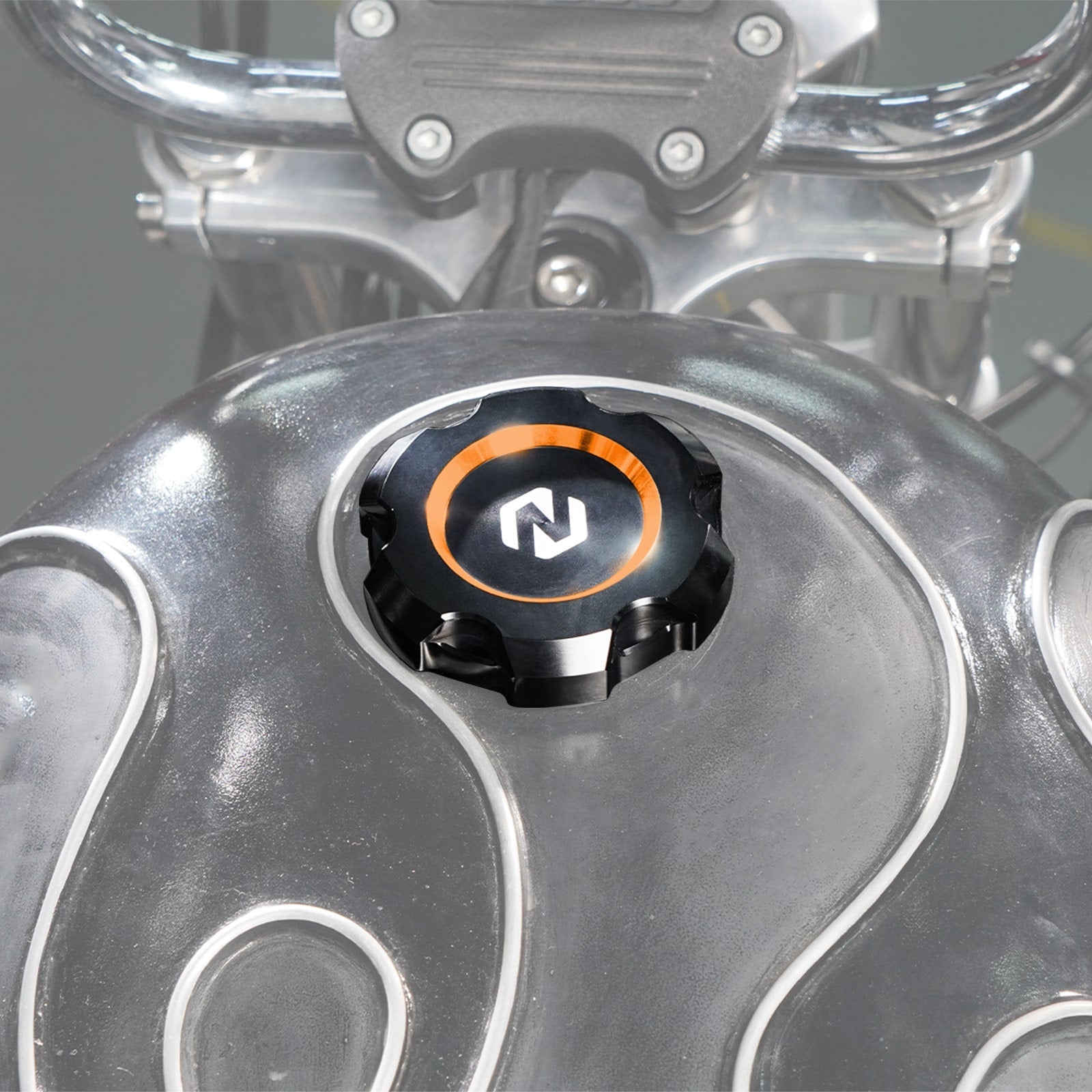 Gas Fuel Tank Cap Cover For Harley Sportster 1200 48 XL Iron 883 XL883N