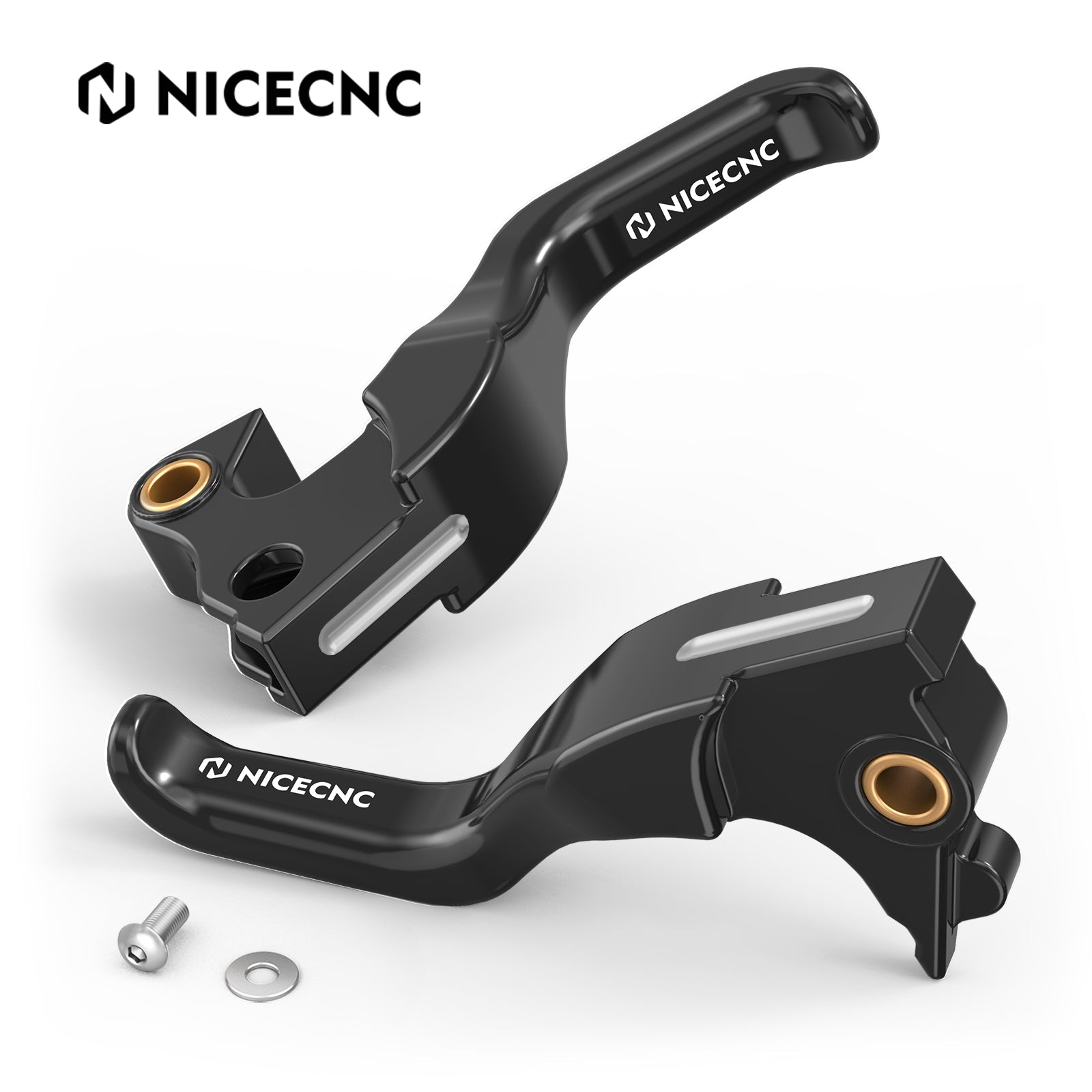 2-Finger Short Brake Clutch Levers For Harley Sportster 1200 48 XL Iron 883 XL883N