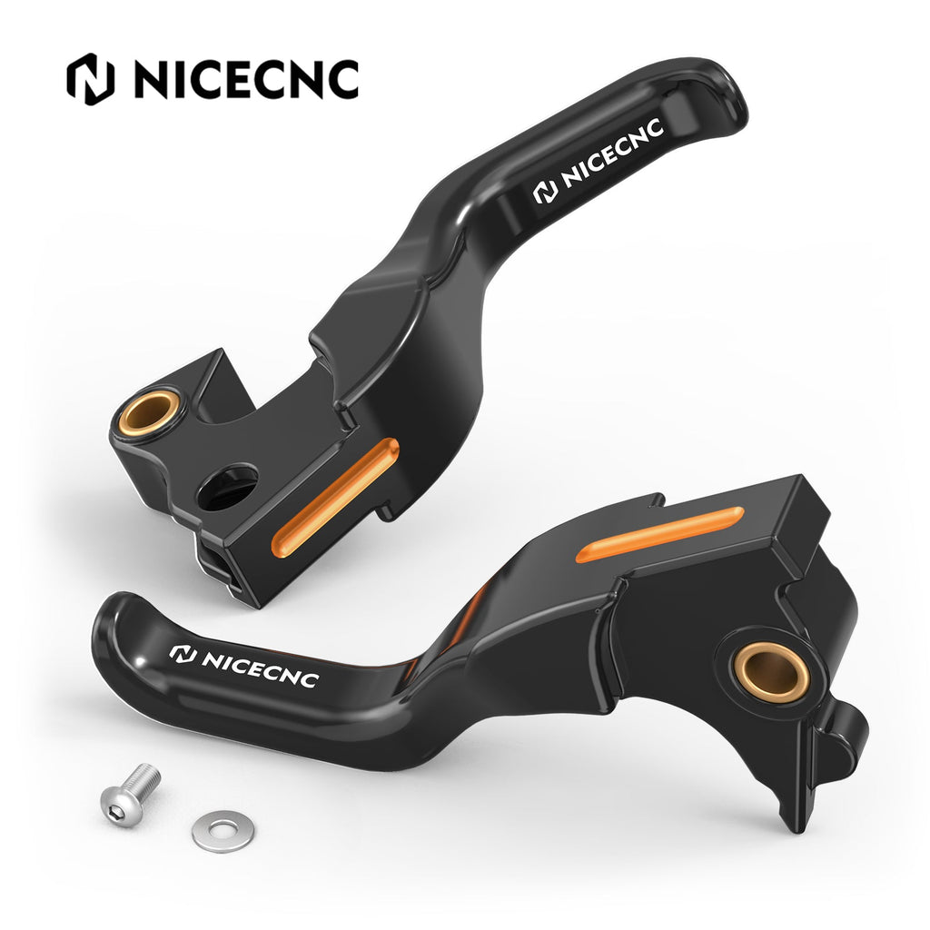 2-Finger Short Brake Clutch Levers For Harley Sportster 1200 48 XL Iron 883 XL883N
