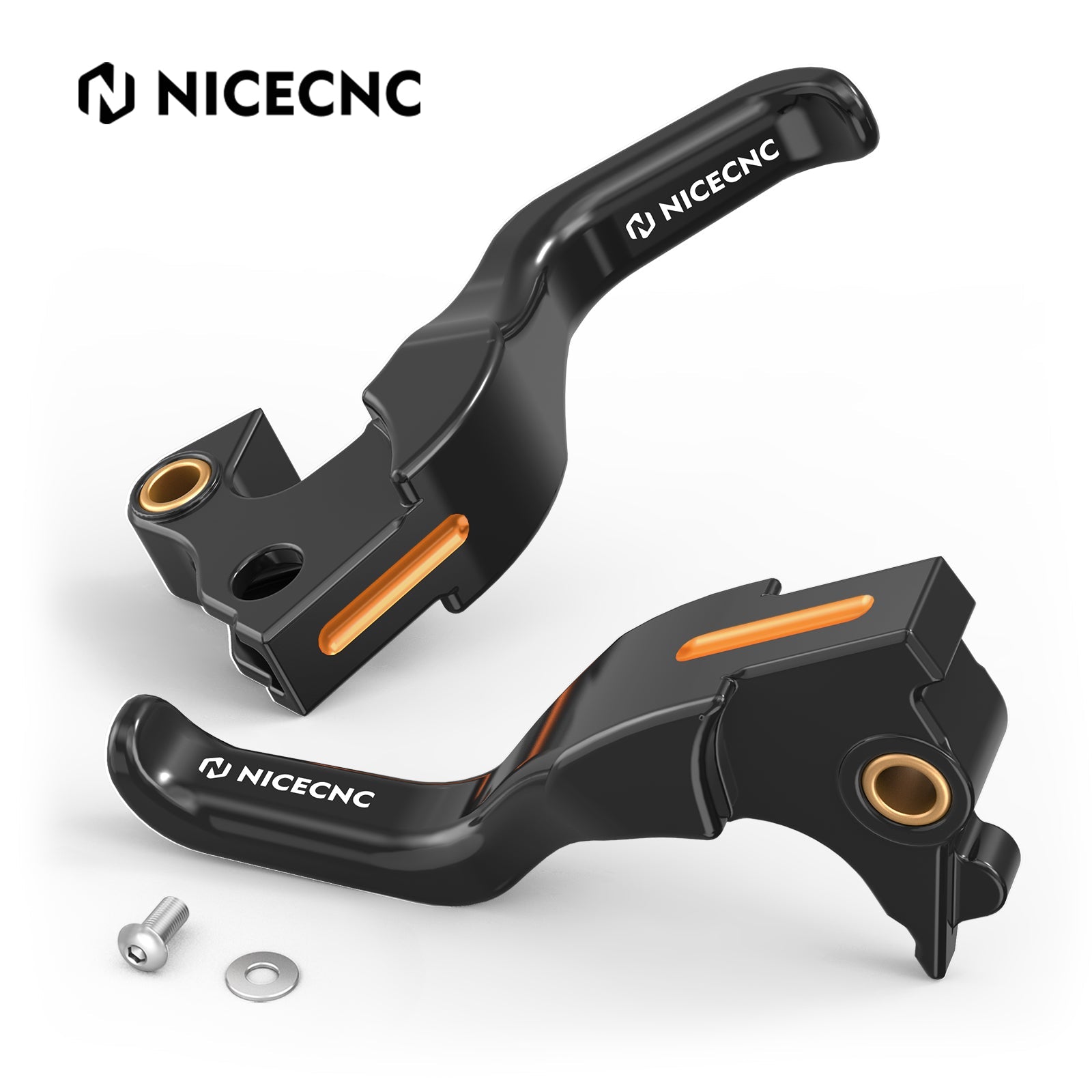 2-Finger Short Brake Clutch Levers For Harley Sportster 1200 48 XL Iron 883 XL883N