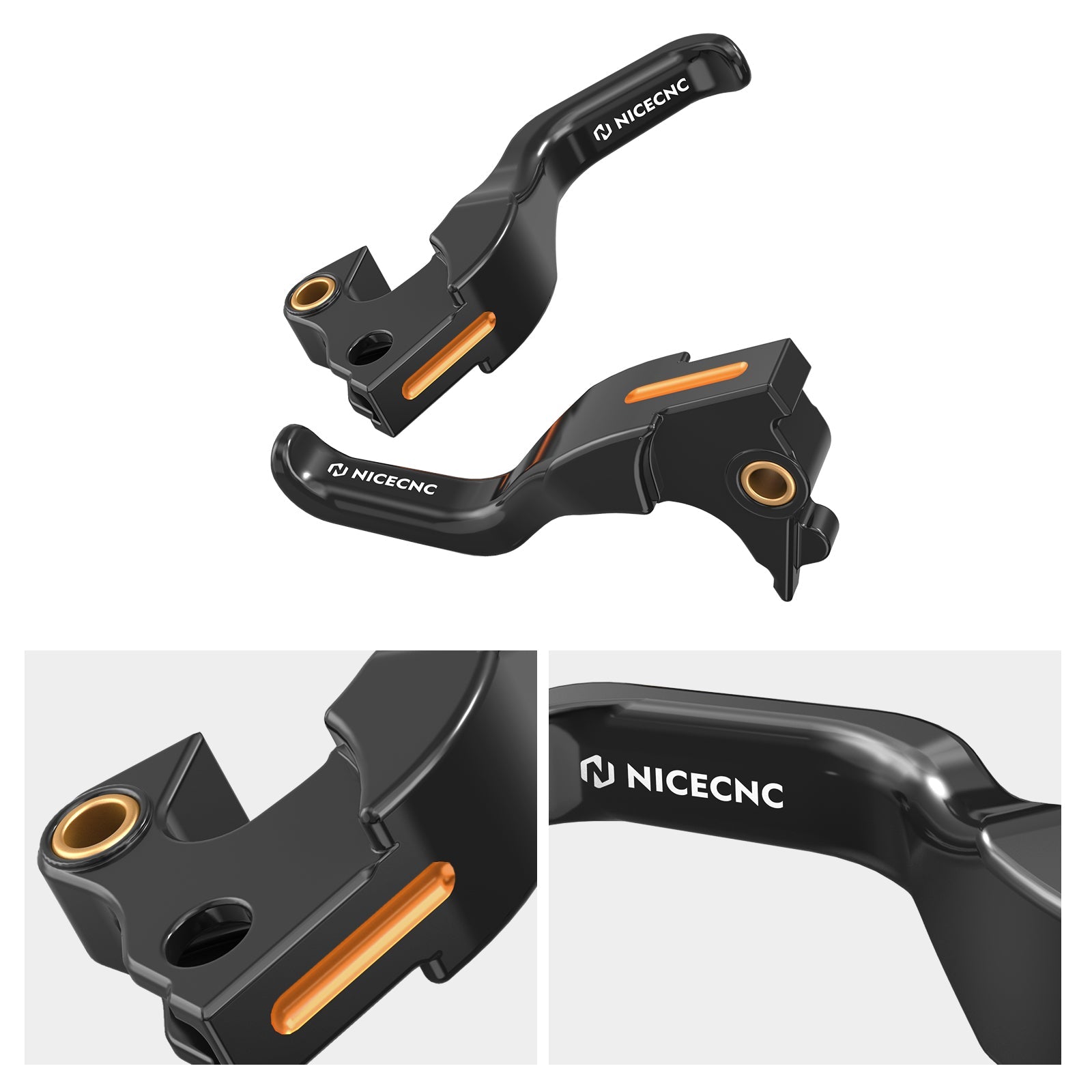 2-Finger Short Brake Clutch Levers For Harley Sportster 1200 48 XL Iron 883 XL883N