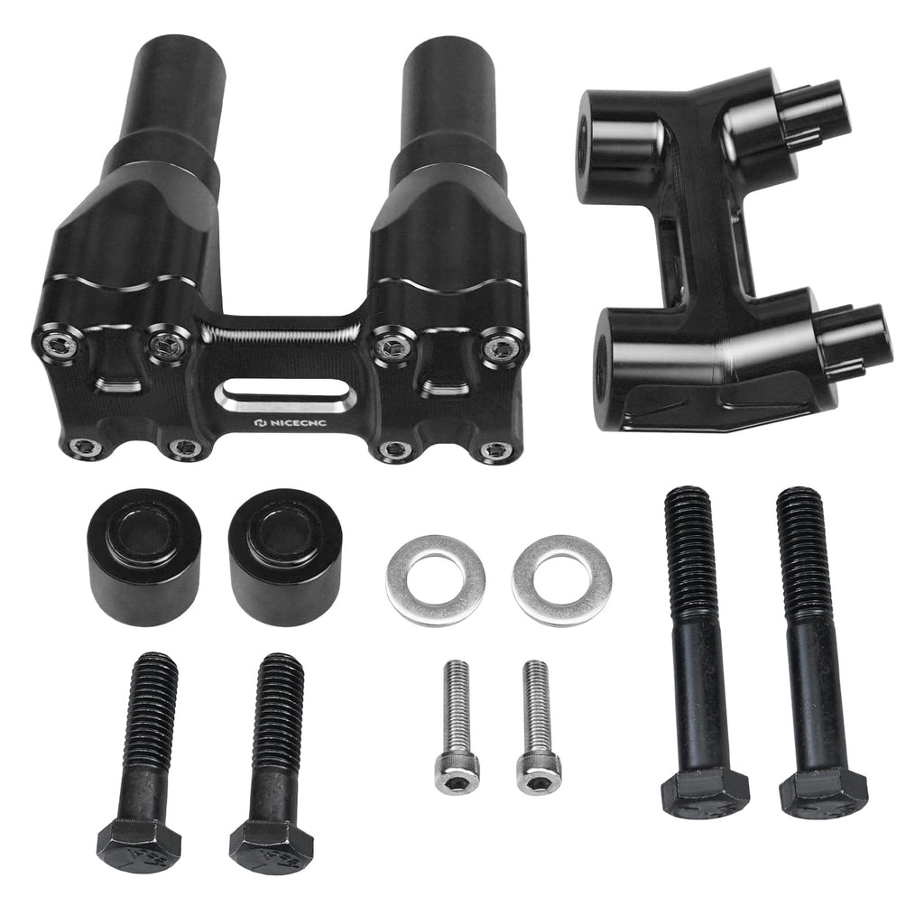 Modular Kickback Handlebar Riser For Harley Dyna Fat Street Bob Low Rider Super Glide