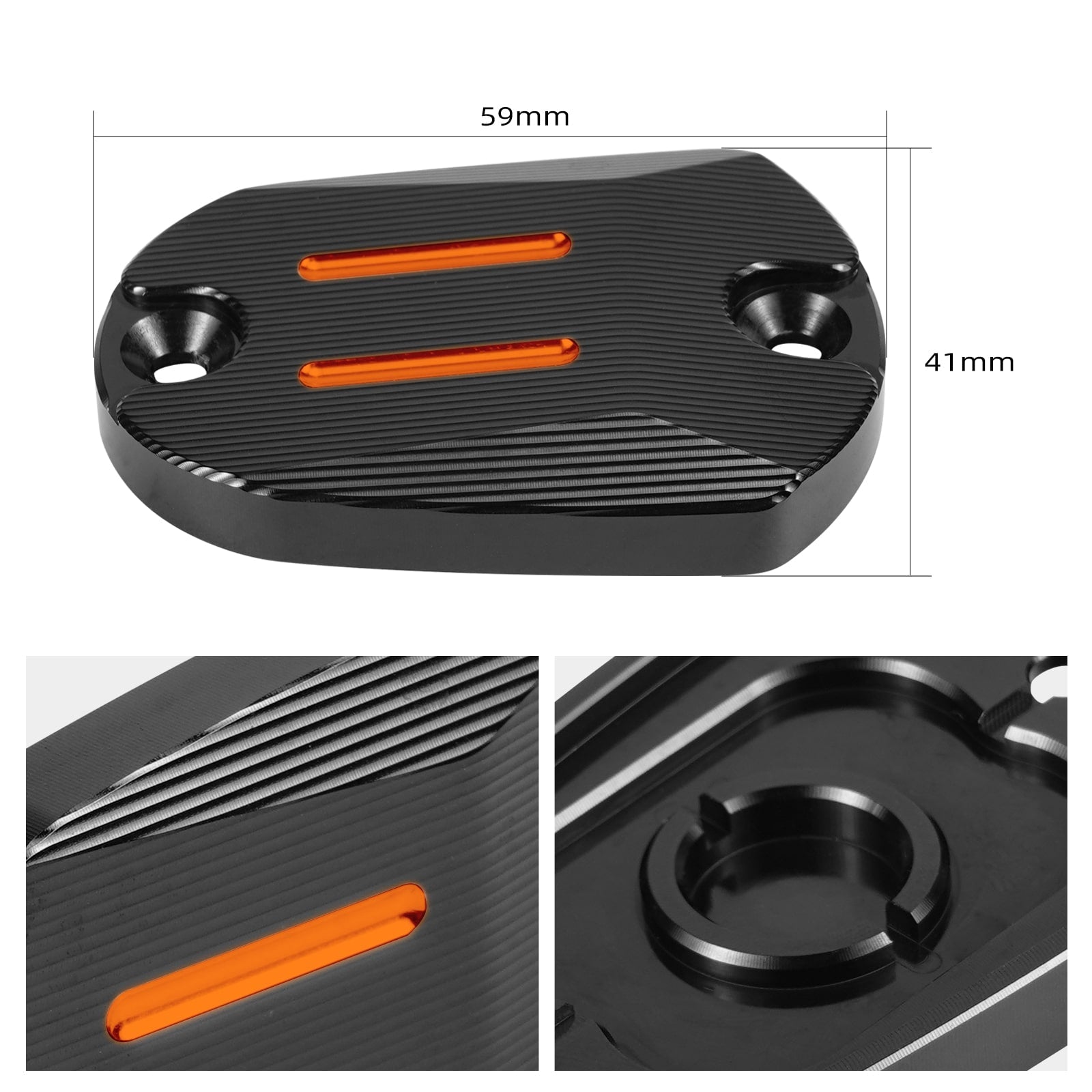 Rear Brake Master Cylinder Cover Cap For Harley Sportster 1200 48 Iron 883 XL