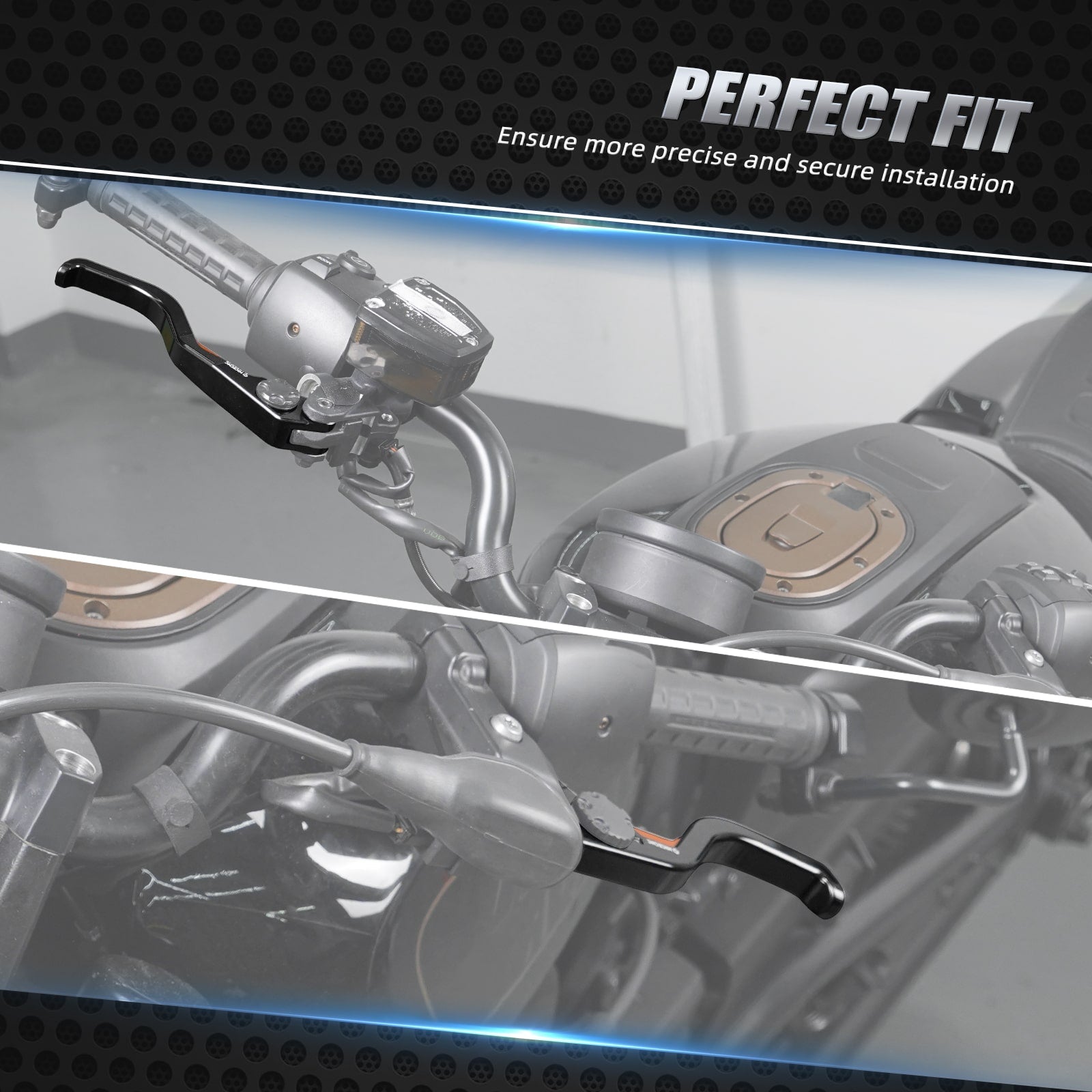Shorty Brake Clutch Lever + Handlebar Grips For Harley Sportster S 1250 Nightster