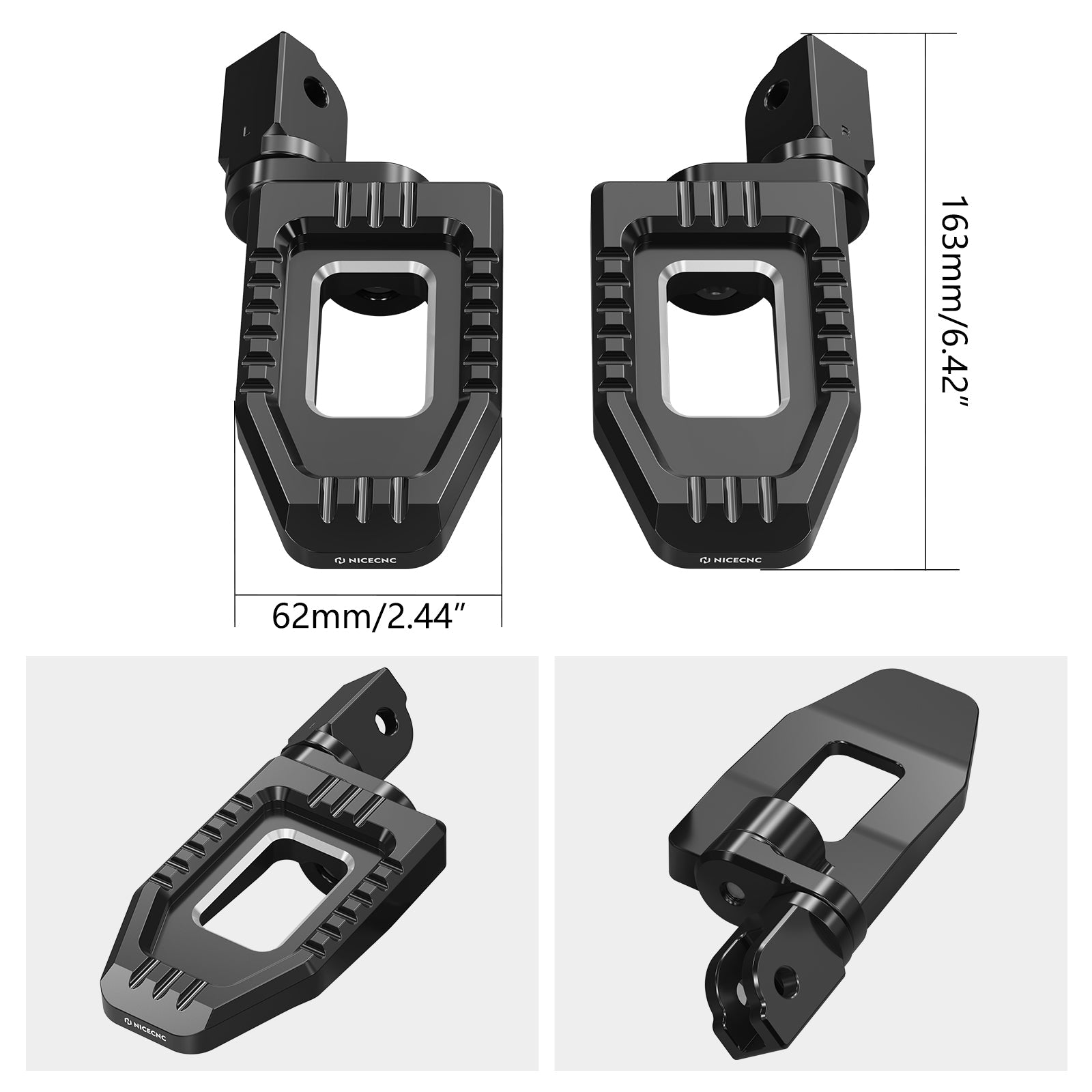 Adjustable Enlarged Rider Footpegs For Harley Sportster S 1250 2021-2024
