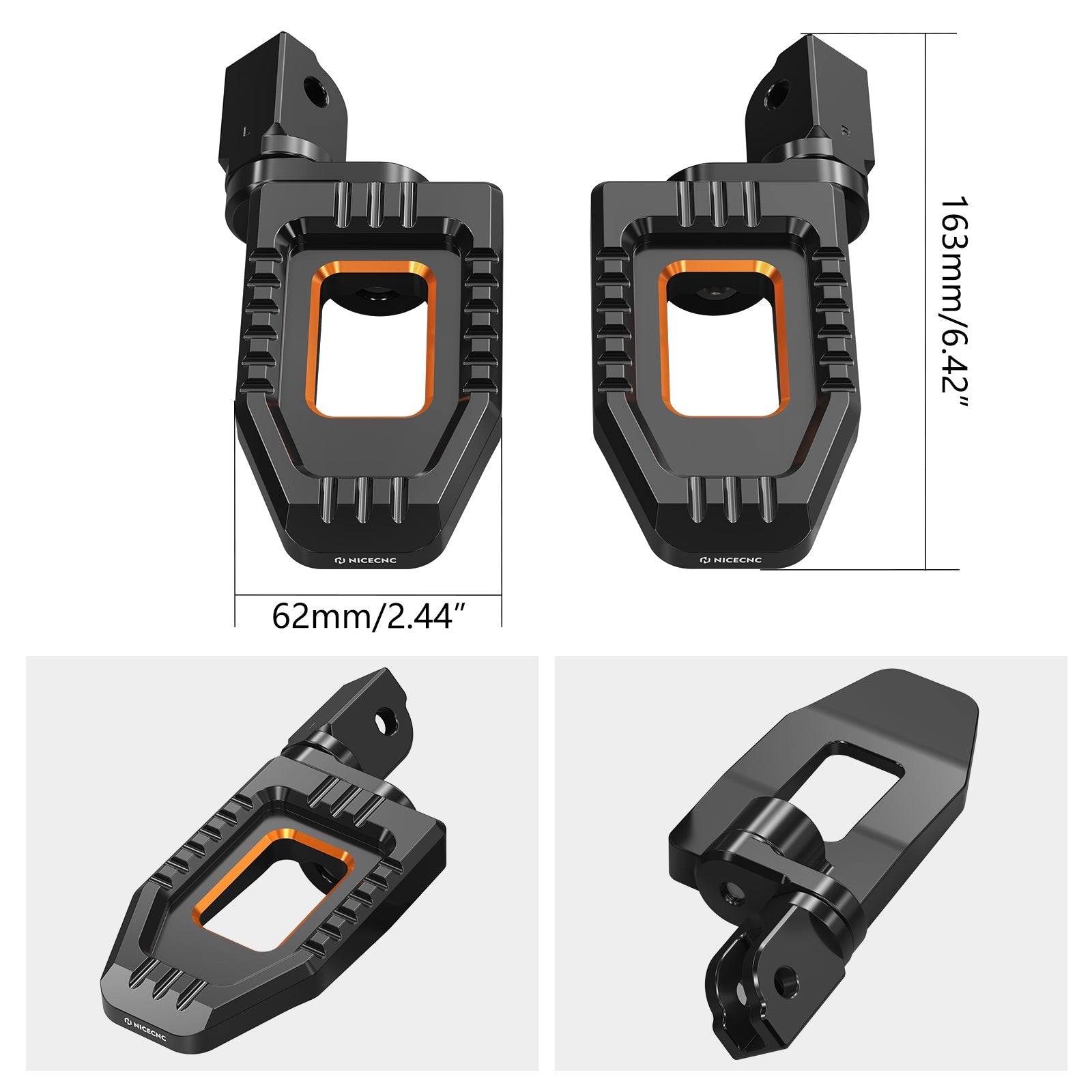 Adjustable Enlarged Rider Footpegs For Harley Sportster S 1250 2021-2024