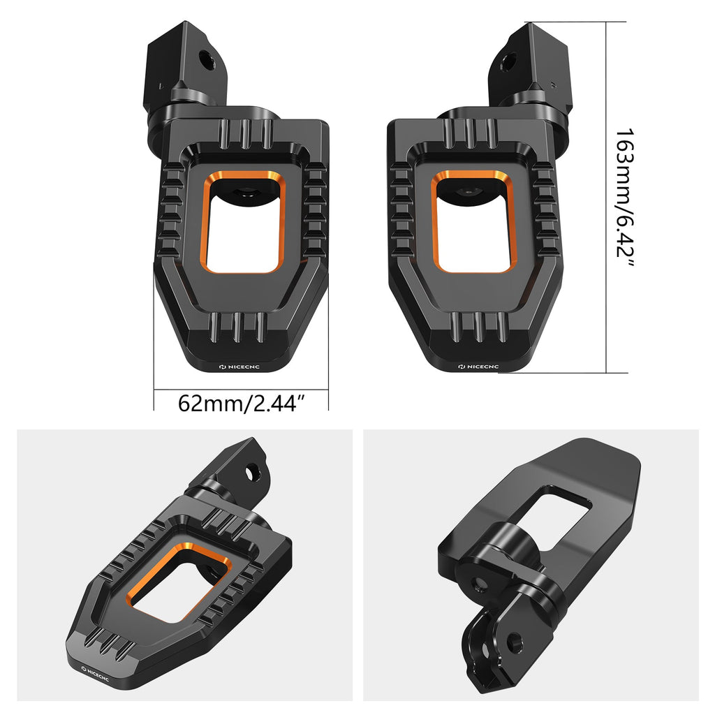 Adjustable Enlarged Rider Footpegs For Harley Softail Standard Low Rider S ST Street Bob