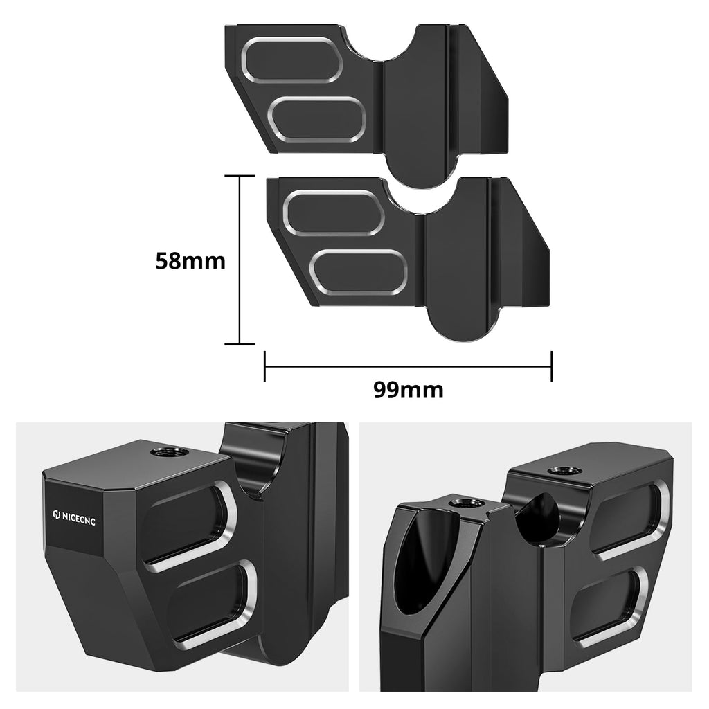 Handlebar Risers Rearward Kickback Mount For Harley Sportster S 1250