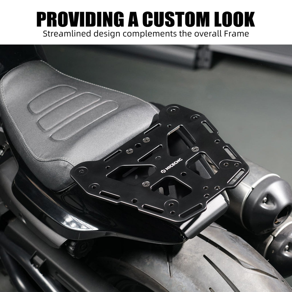 Rear Luggage Rack Cargo Plate Top Case Mounting For Harley Sportster S 2021-2026