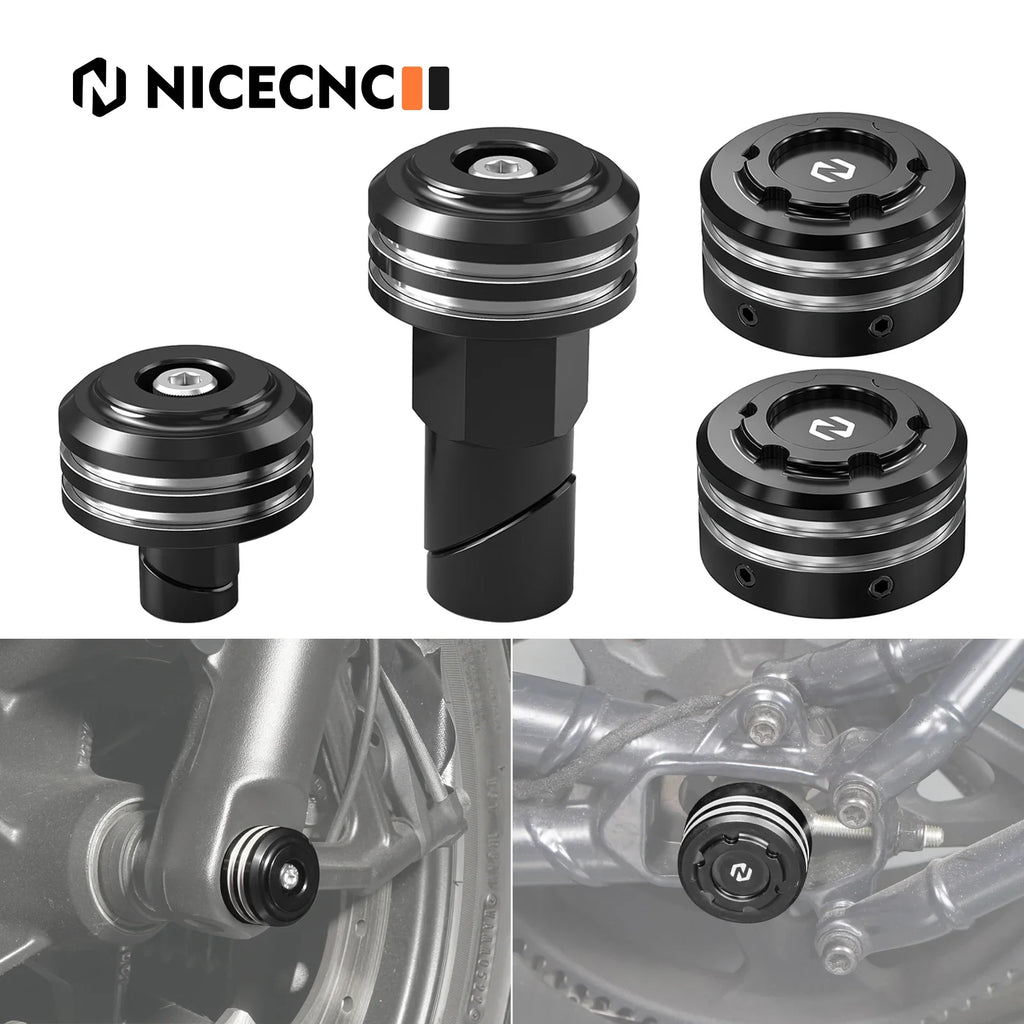 Front Rear Axle Nut Covers Cap Set For Harley Sportster S Pan America