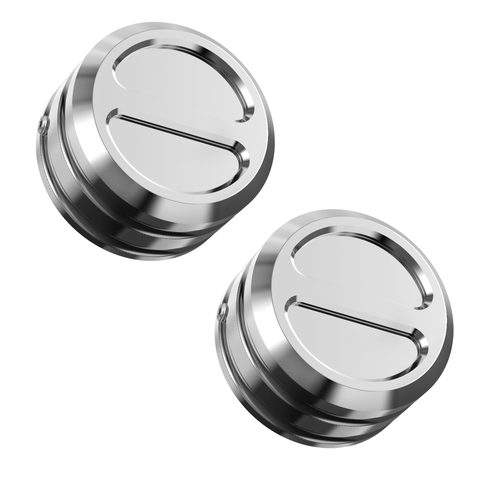 Chrome Upper Fork Stem Nut Covers For Harley Sportster 1200 48 XL Iron 883 XL883N
