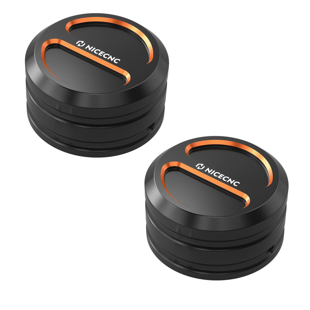 Upper Fork Stem Nut Covers Caps For Harley Sportster 1200 48 XL Iron 883 XL883N