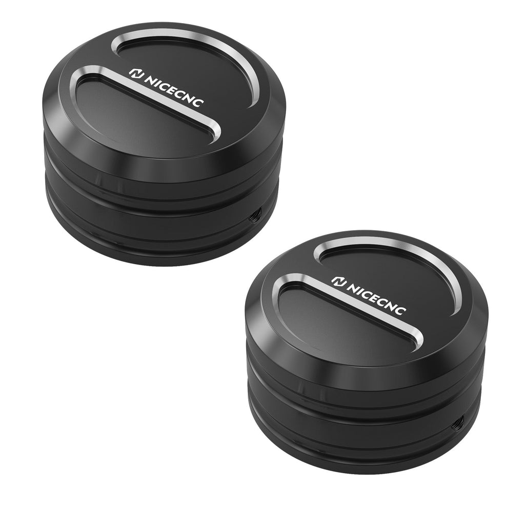 Upper Fork Stem Nut Covers Caps For Harley Sportster 1200 48 XL Iron 883 XL883N