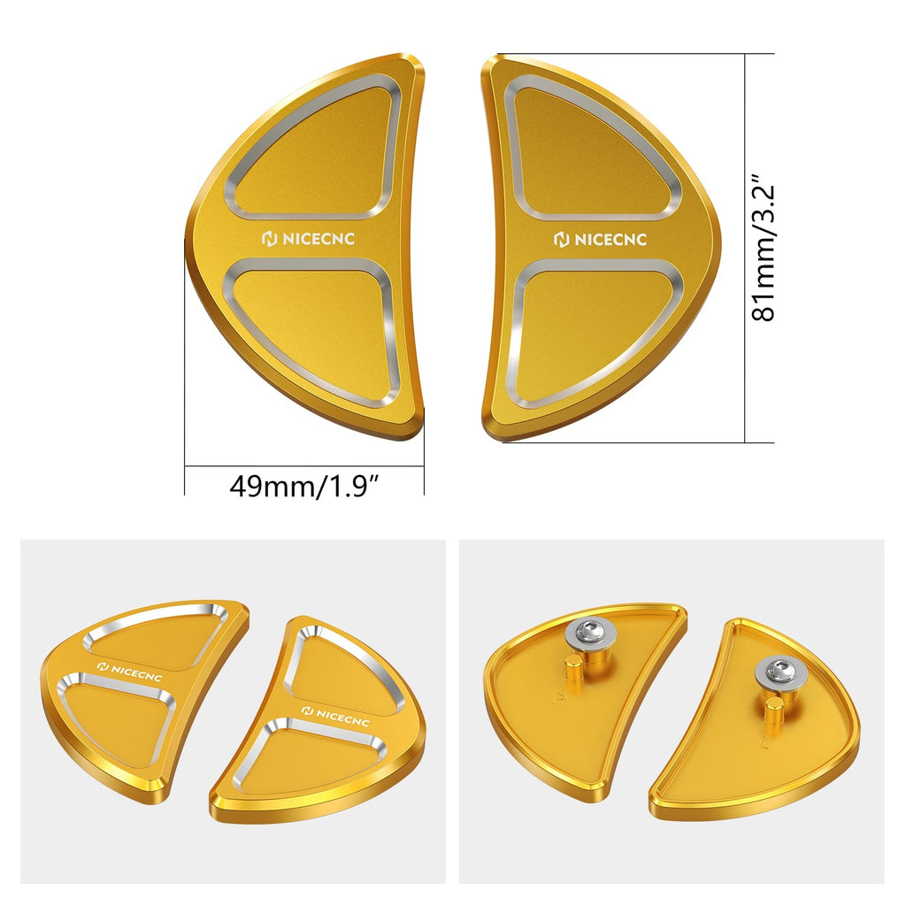 Batwing Fairing Rearview Mirror Hole Inserts Plugs Covers For Harley Street Glide FLHX FLHXS
