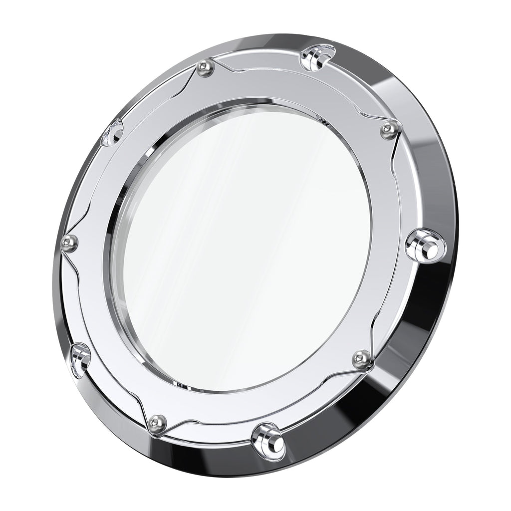 Chrome Clear M8 Primary Derby Clutch Cover For Harley Electra Road Street Glide