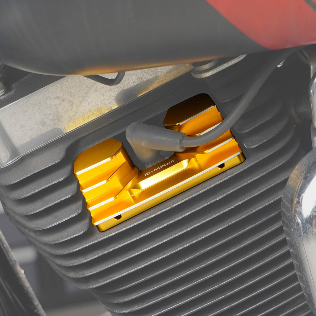 V Twin Cam Spark Plug Covers For Harley Dyna Low Rider Street Fat Bob Super Glide