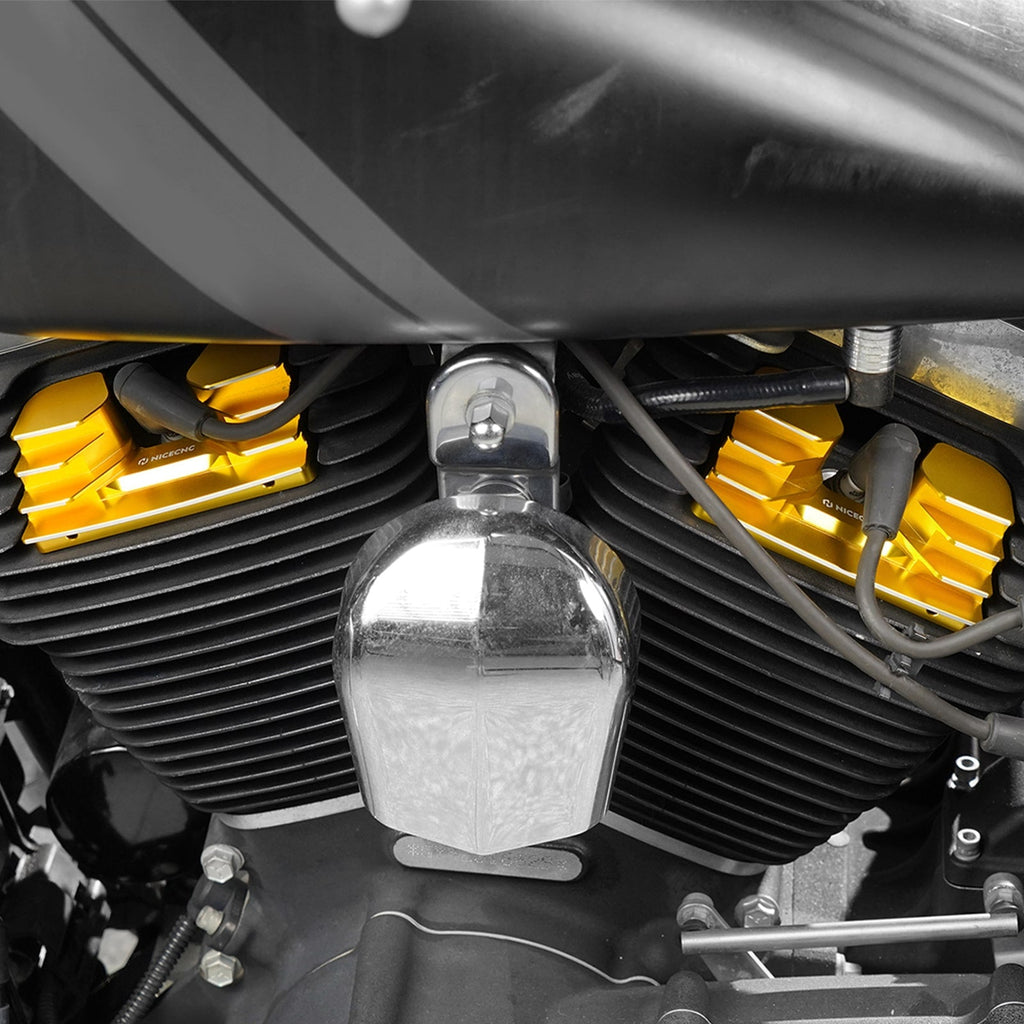 V Twin Cam Spark Plug Covers For Harley Dyna Low Rider Street Fat Bob Super Glide