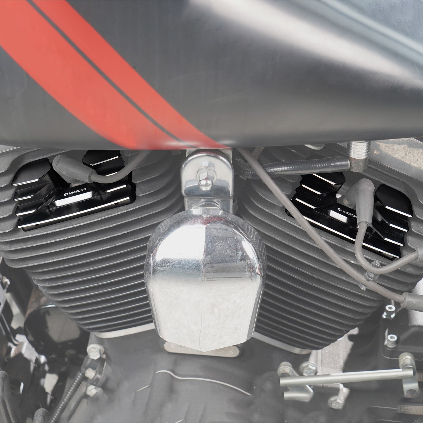 V Twin Cam Spark Plug Covers For Harley Dyna Low Rider Street Fat Bob Super Glide