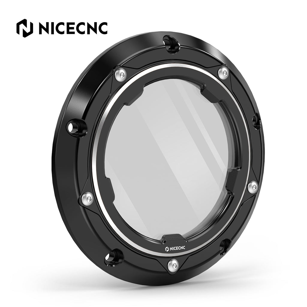 Clear Twin Cam Primary Derby Clutch Cover For Harley Dyna Low Rider Street Bob