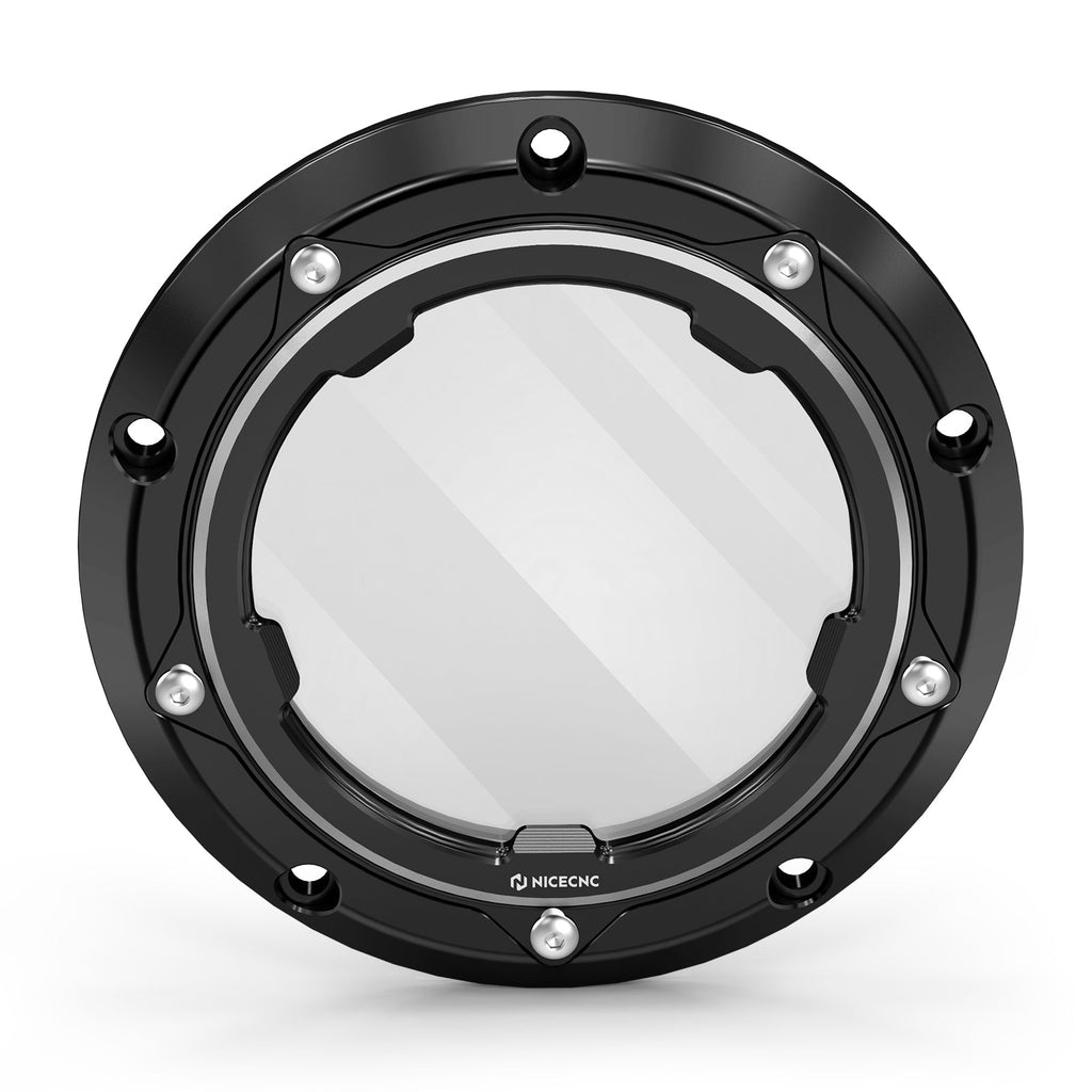 Clear Twin Cam Primary Derby Clutch Cover For Harley Dyna Low Rider Street Bob