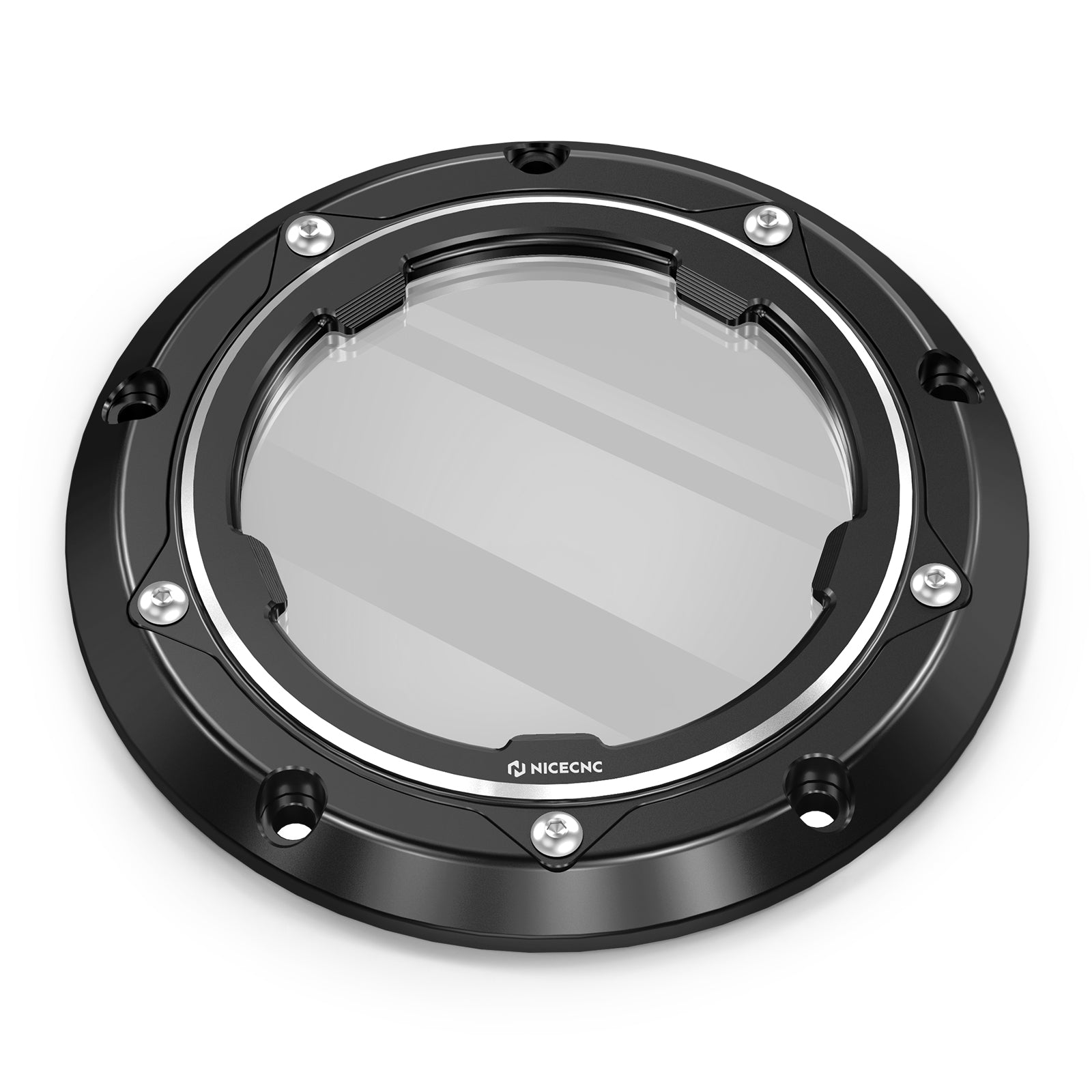 Transparent V Twin Cam Derby Clutch Cover For Harley Road King 99-14 Street Glide 06-15