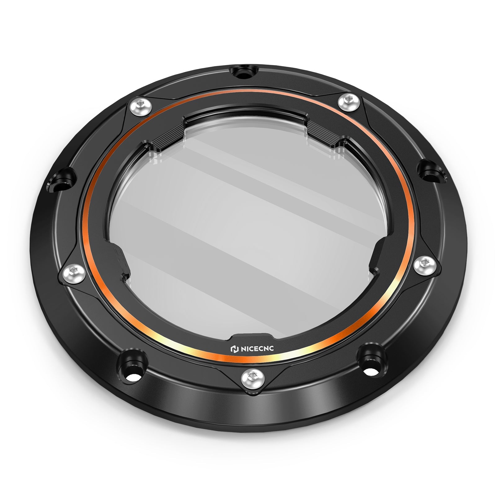 Clear Twin Cam Primary Derby Clutch Cover For Harley Dyna Low Rider Street Bob