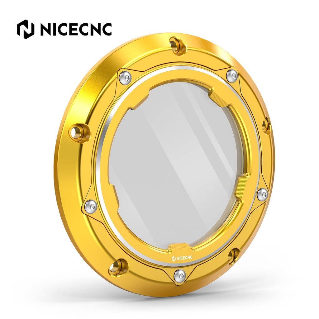 Clear Twin Cam Primary Derby Clutch Cover For Harley Dyna Low Rider Street Bob