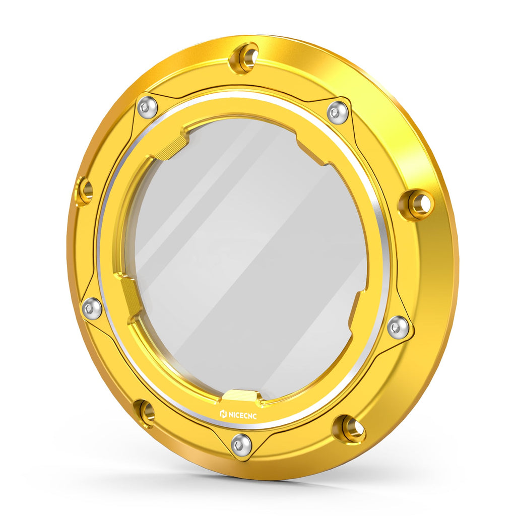 Clear Twin Cam Primary Derby Clutch Cover For Harley Dyna Low Rider Street Bob