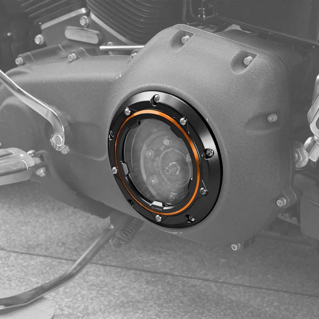 Clear Twin Cam Primary Derby Clutch Cover For Harley Dyna Low Rider Street Bob