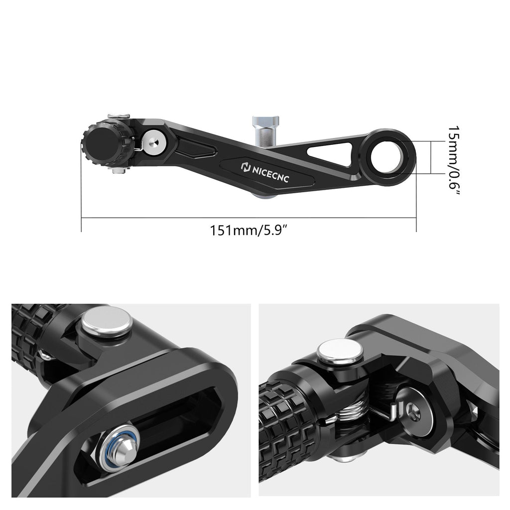 Folding Gear Shift Lever + Rear Brake Dual Pedal Assly For Honda Africa Twin 1000 1100L