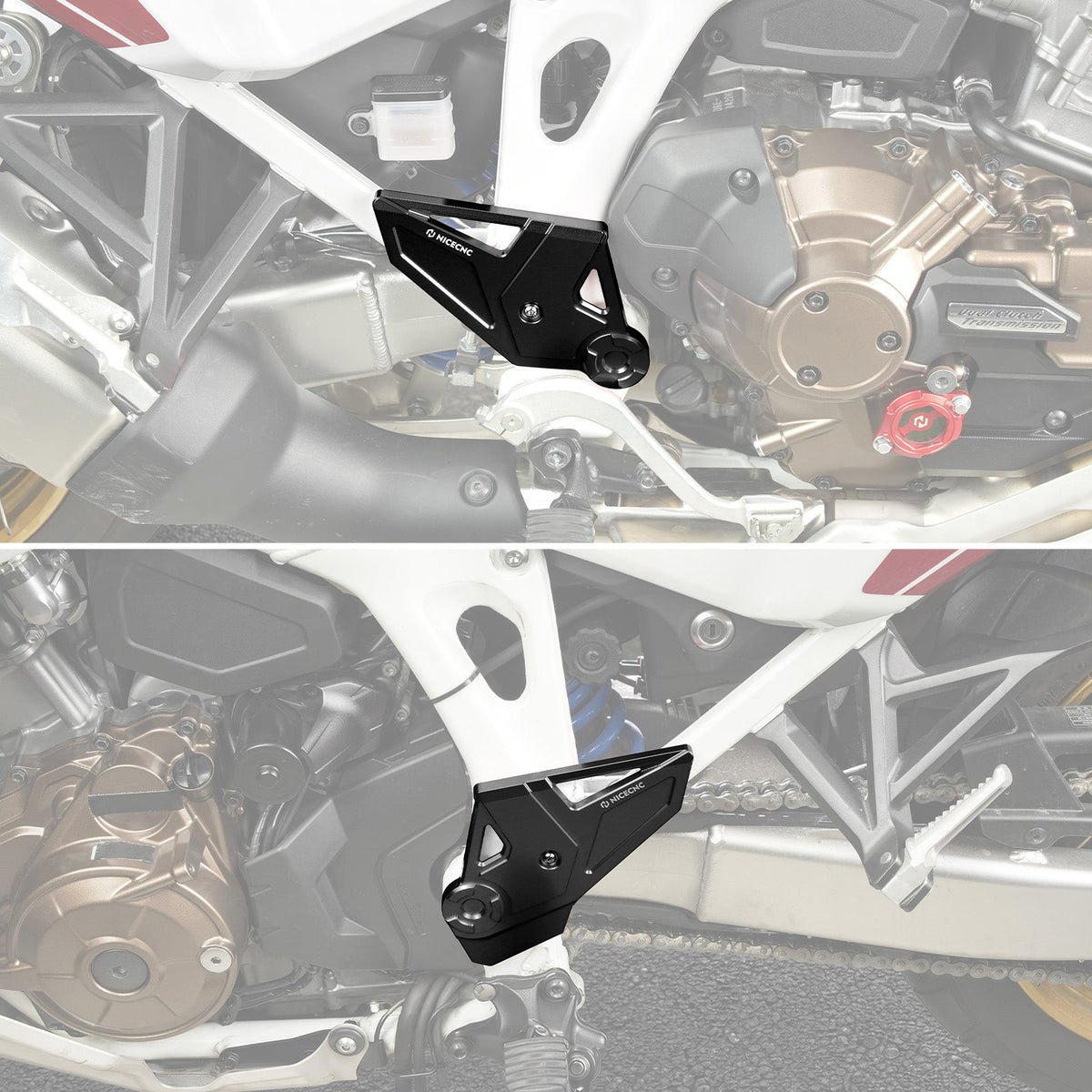 Front Sprocket Cover + Frame Guards For Honda Africa Twin CRF 1100L 20-26