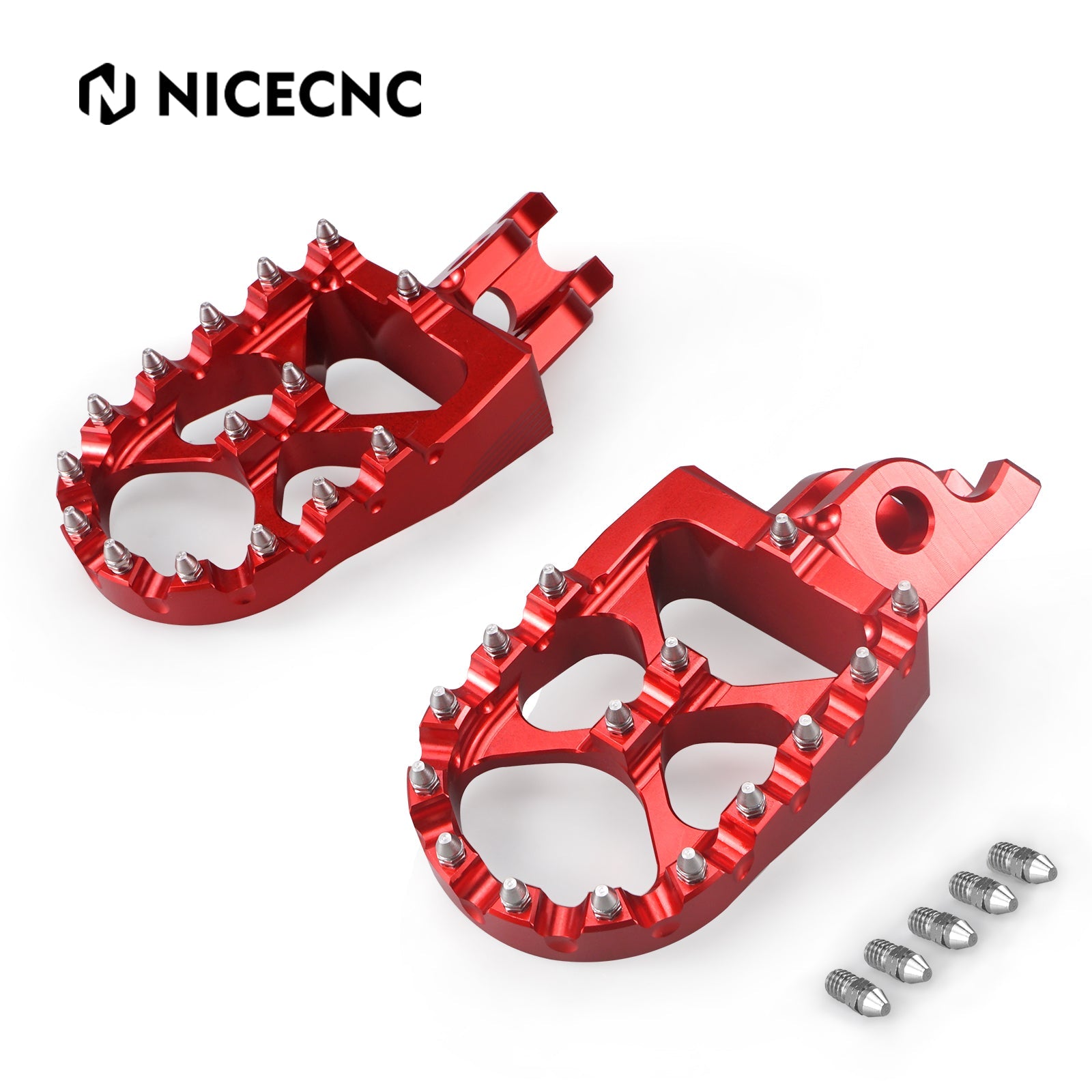 CNC Footpegs Bud Motorcycle Foot Pegs For Honda CRF250R CRF450R CRF1000L Position 4