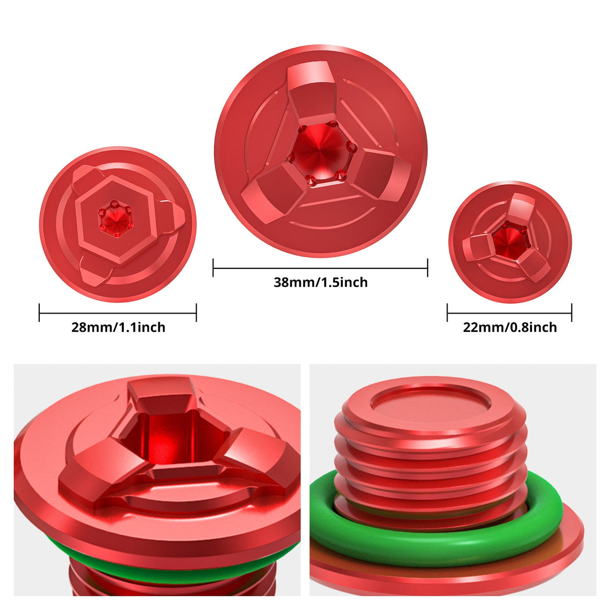 Timing Crankshaft Plugs & Oil Filler Cap Kit For Honda Africa Twin CRF 1000 1100L