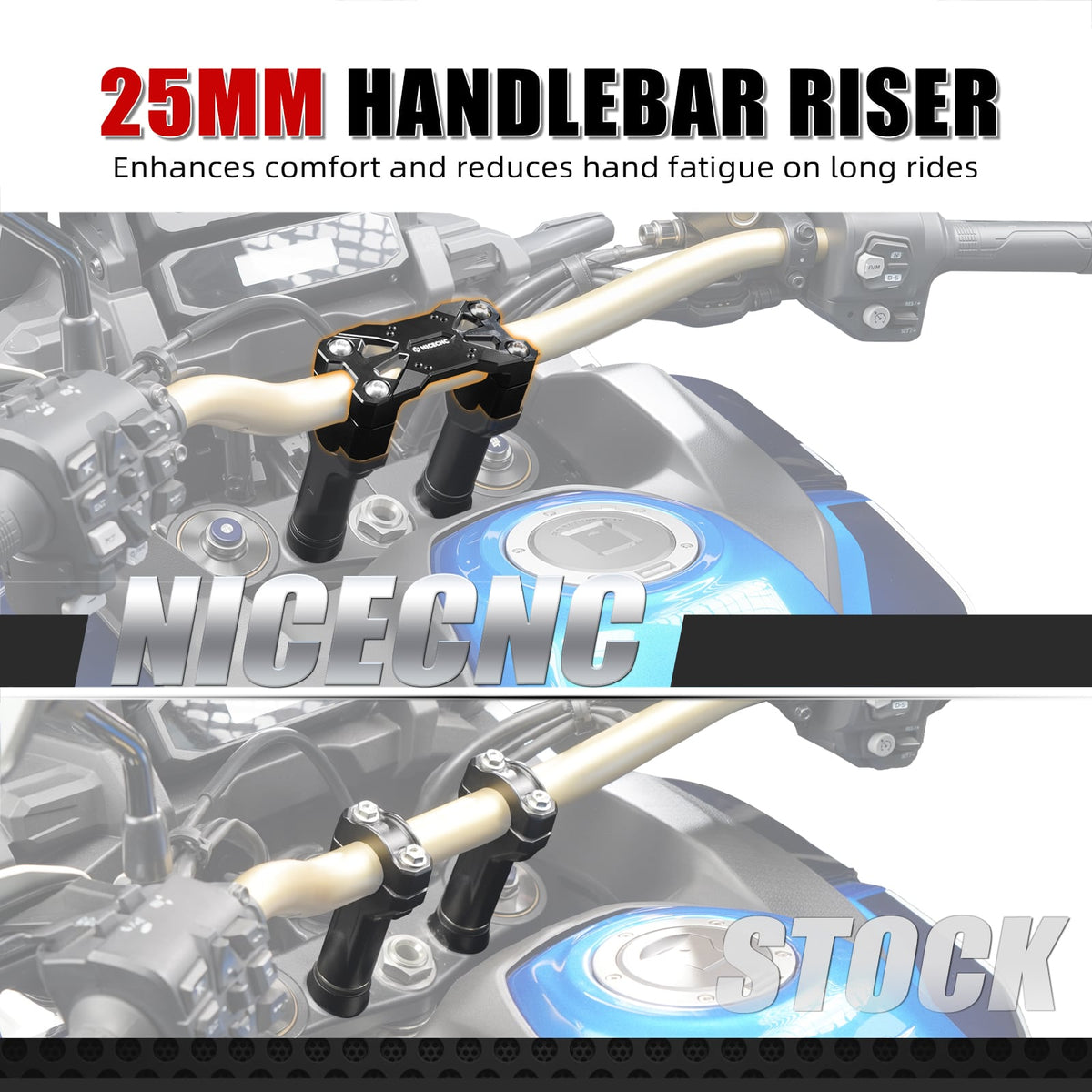 1" Rise GPS Brackets AMPS Mount Handlebar Riser For Honda Africa Twin CRF 1100L