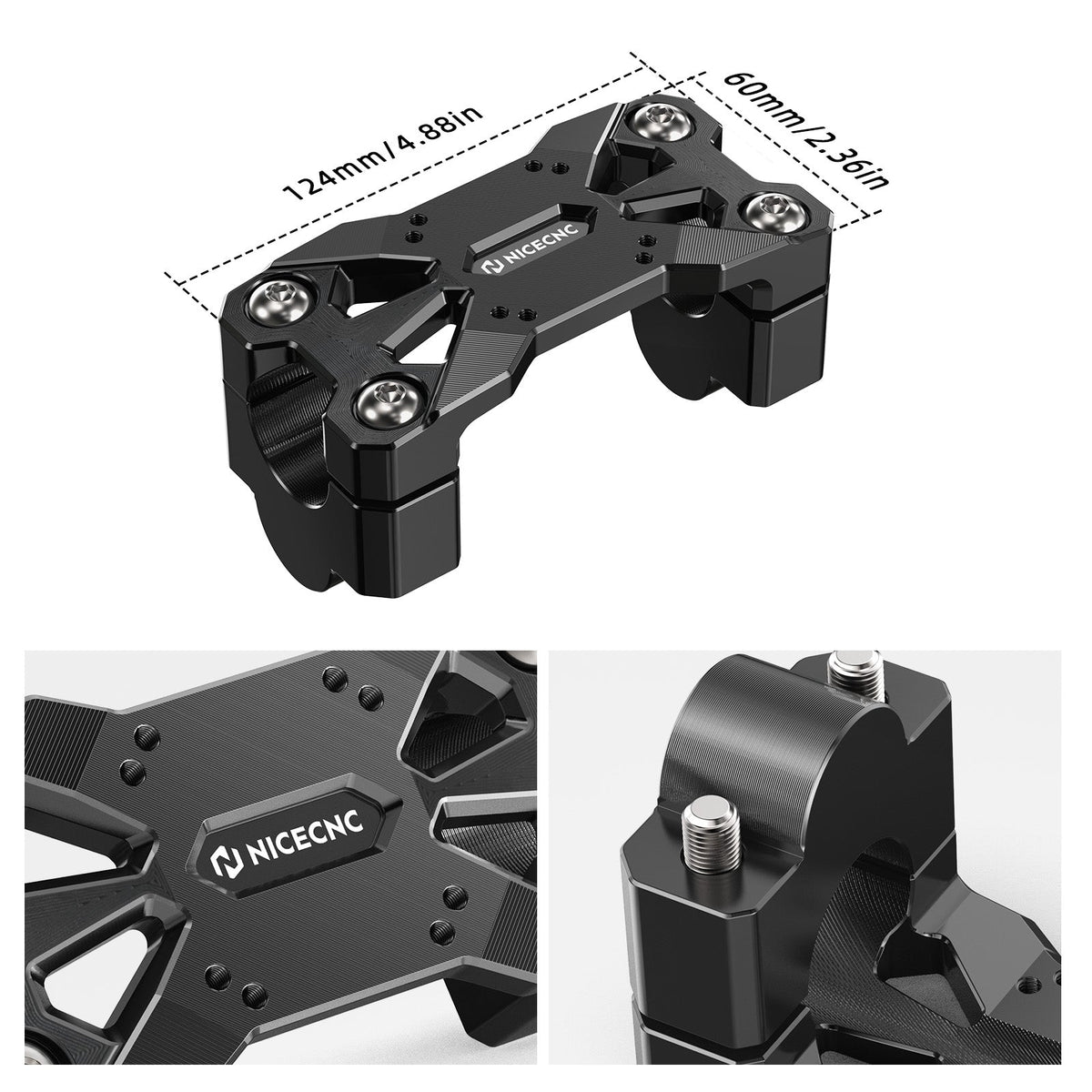 1" Rise GPS Brackets AMPS Mount Handlebar Riser For Honda Africa Twin CRF 1100L