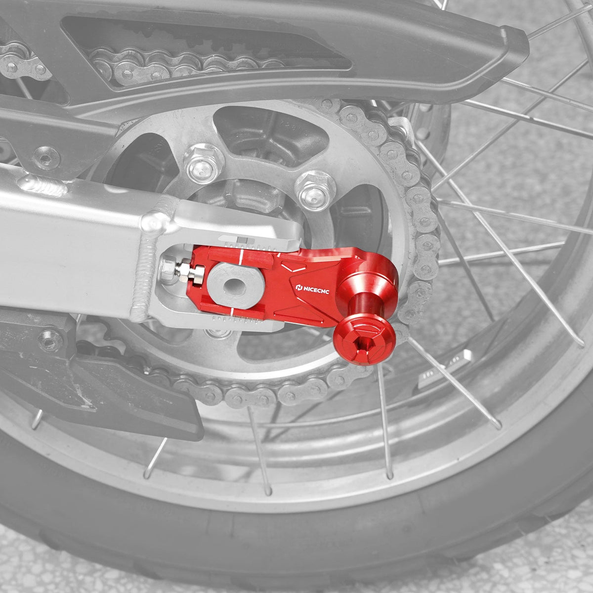 Rear Chain Tensioner Adjuster w/Stand Hook For Honda Africa Twin CRF 1100L 20-26