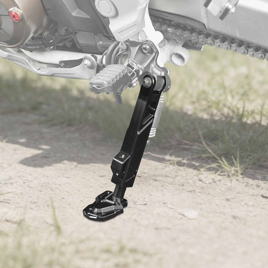 Adjustable Kickstand w/Enlarged Pad + Assist Block For Honda Africa Twin 1100