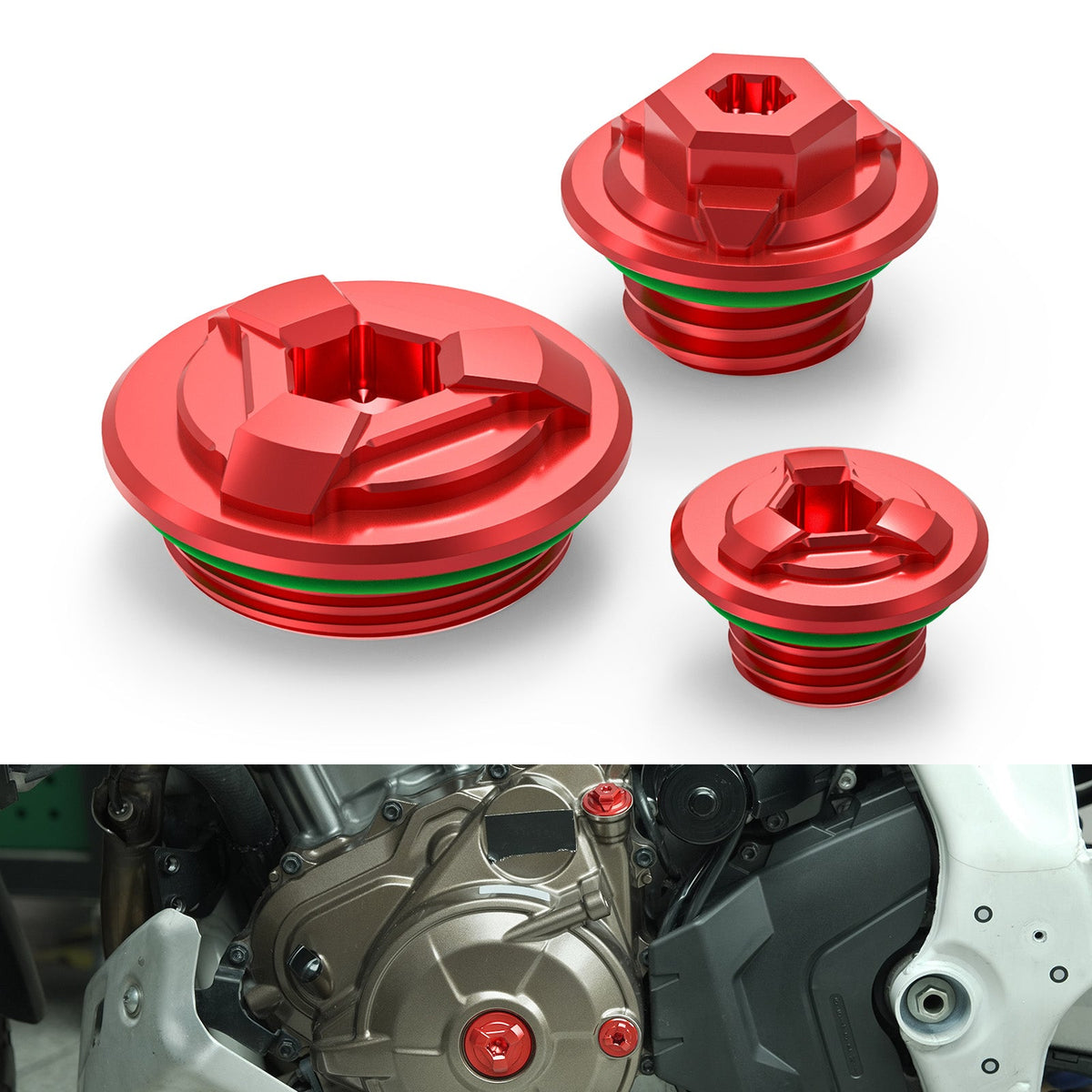 Timing Crankshaft Plugs & Oil Filler Cap Kit For Honda Africa Twin CRF 1000 1100L