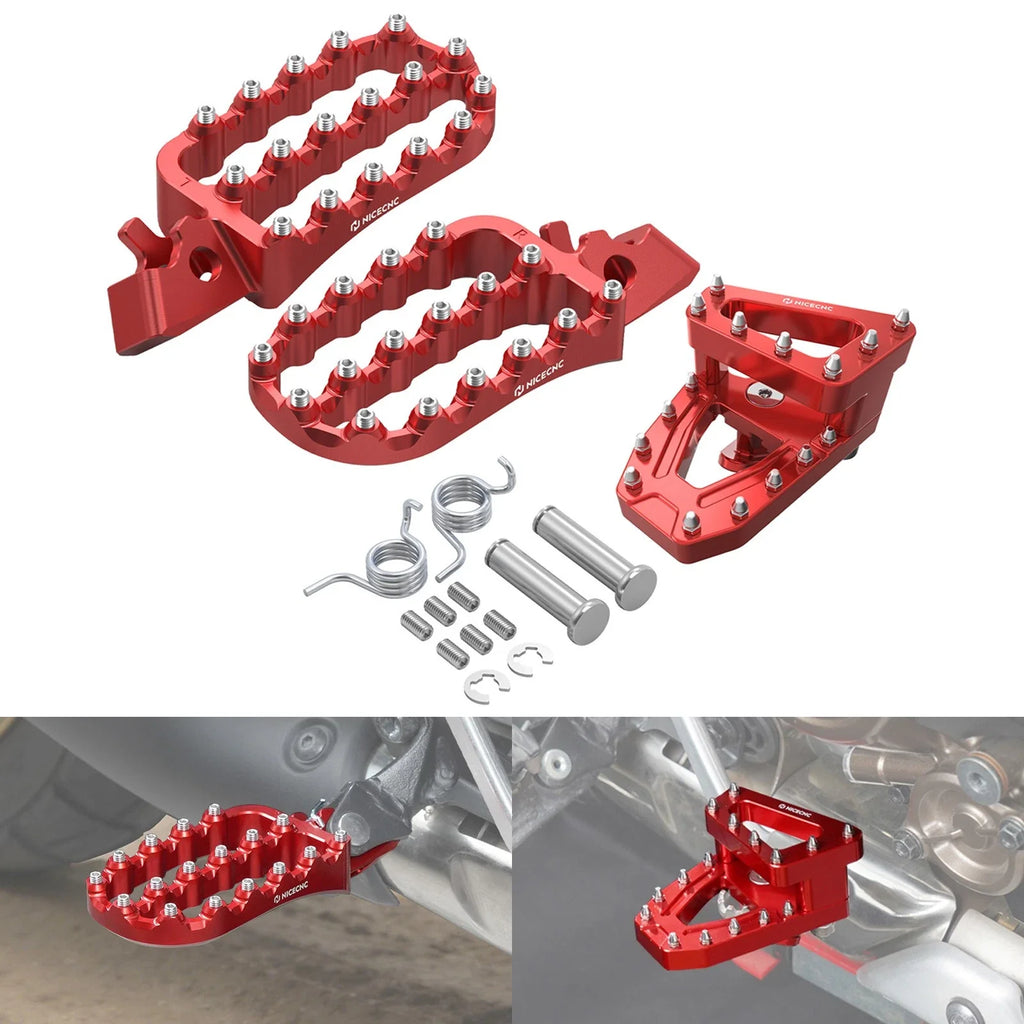 Enlarged Footpegs & Dual Control Brake Pedal Extender For Honda Africa Twin CRF 1100L