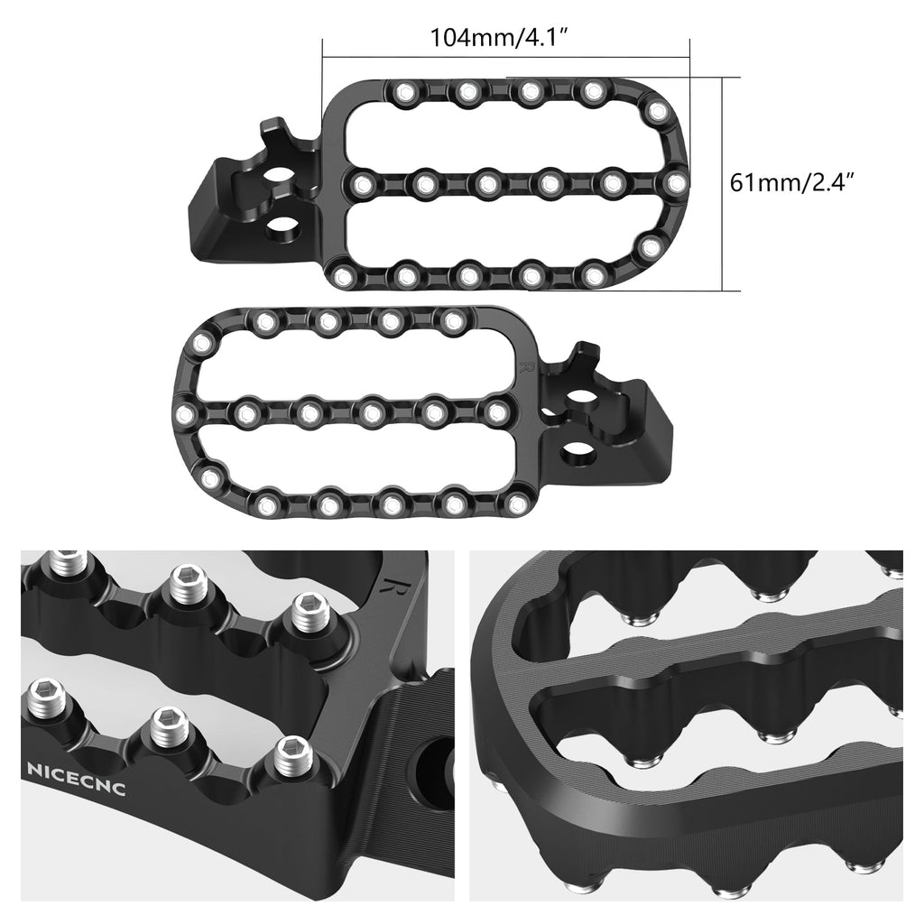 Enlarged Footpegs & Dual Control Brake Pedal Extender For Honda Africa Twin CRF 1100L