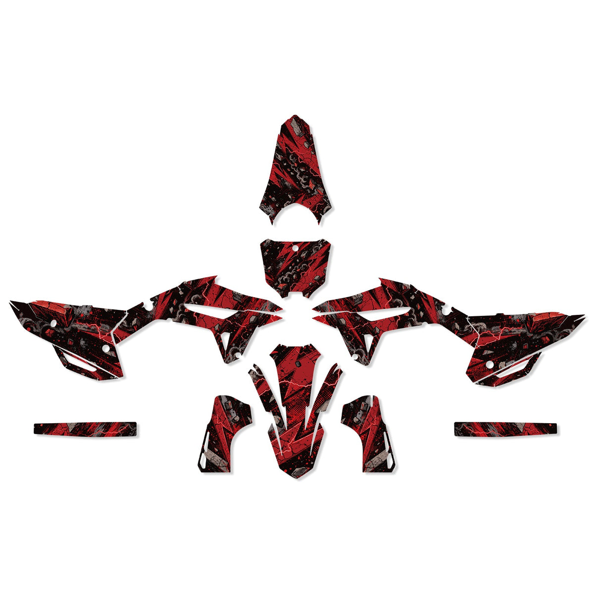 Motorcycle Full Graphics Decals Stickers Kit For HONDA CRF250 2022-2024